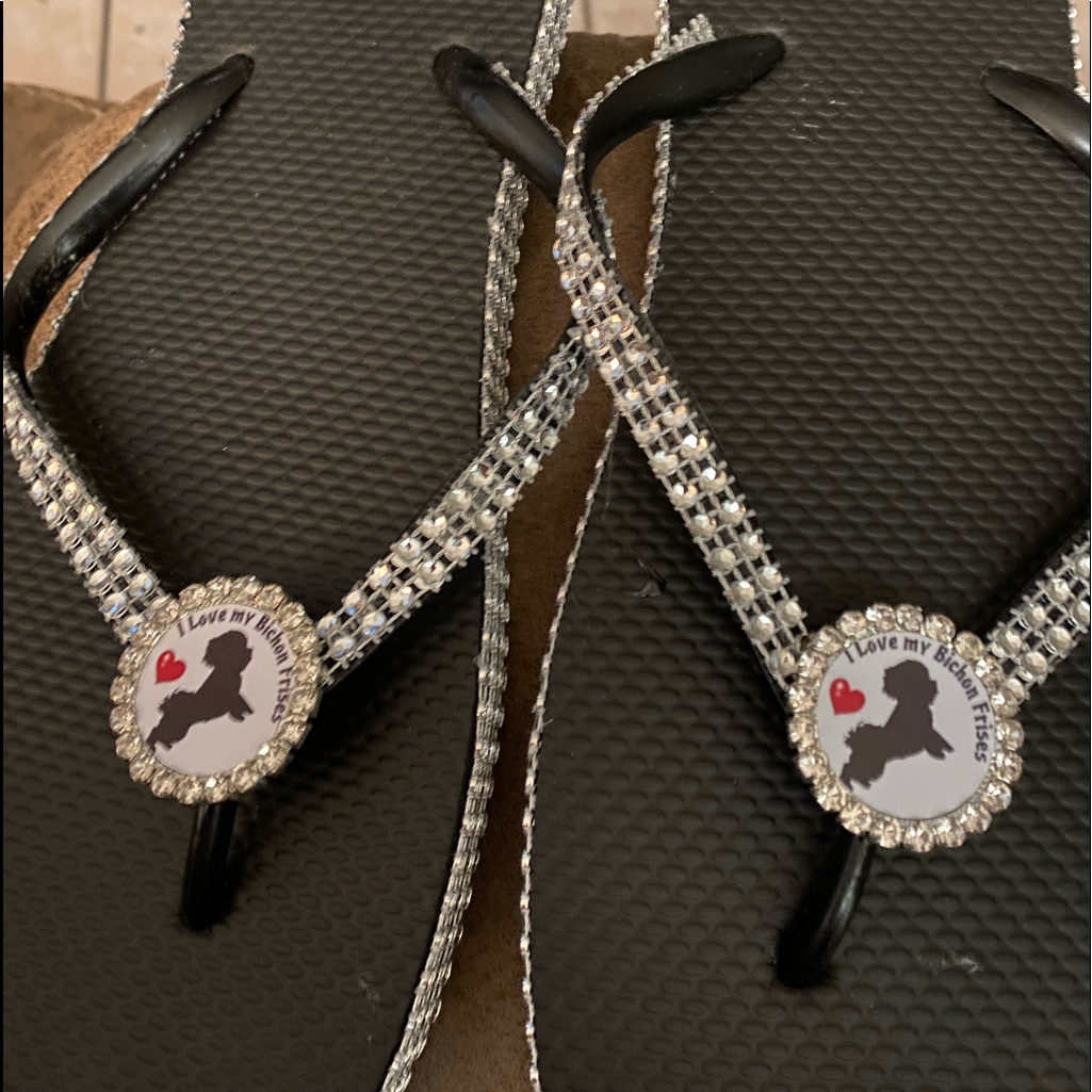 Bichon Flip Flops